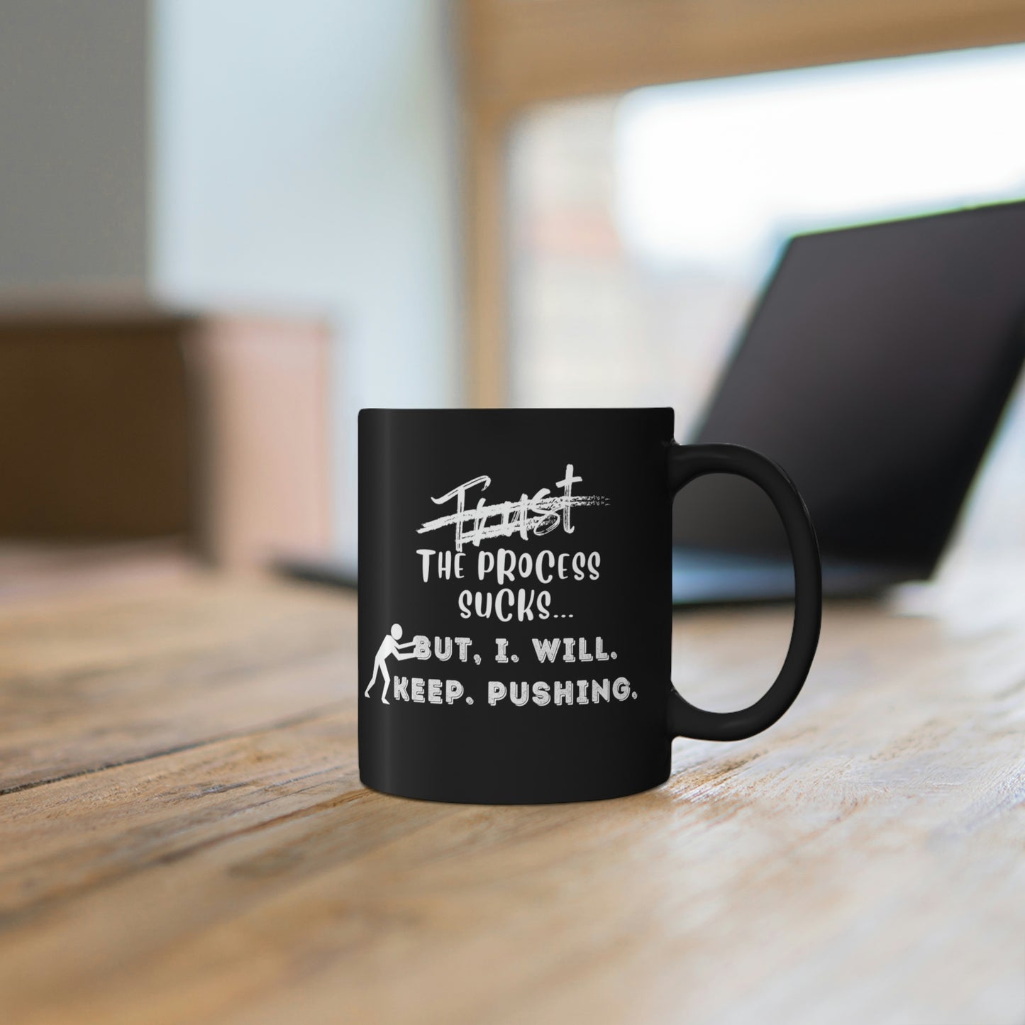 Black Mug, Accent Mug, Sassy and Funny, Inspirational, 11oz