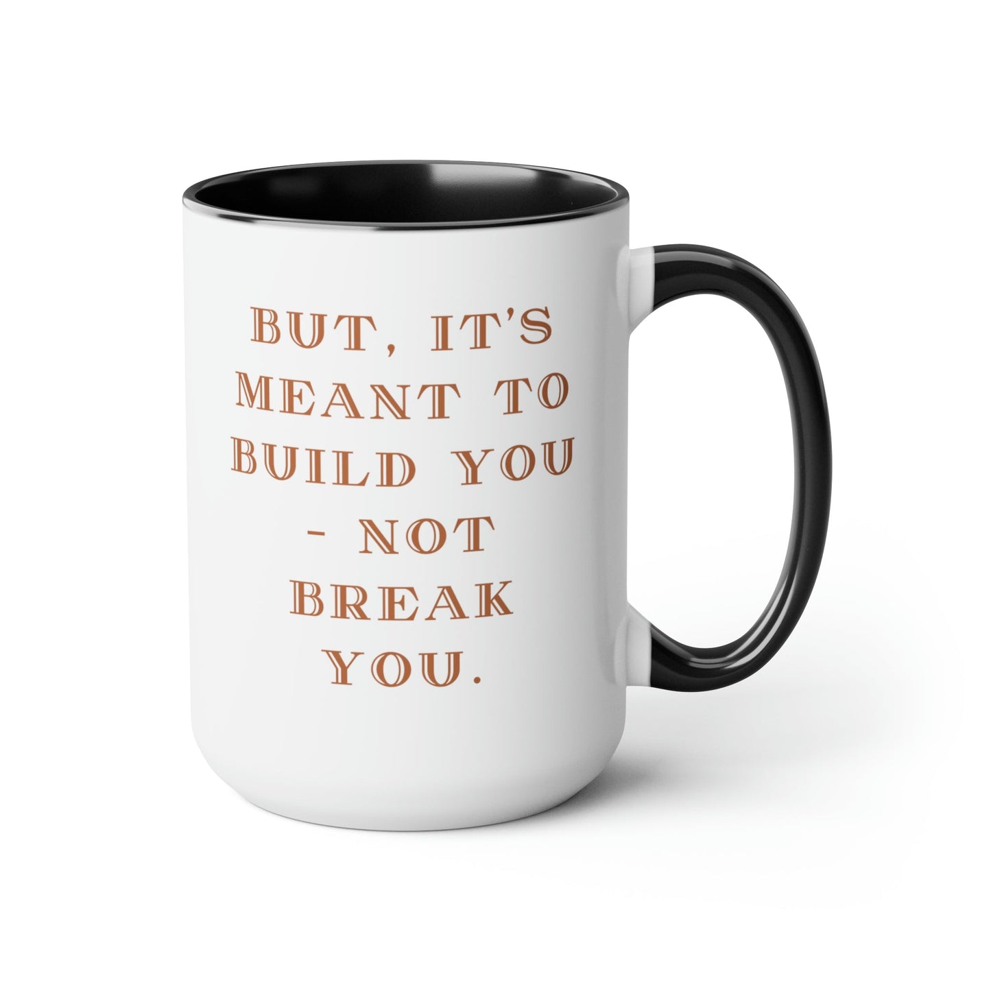 Two-Tone Coffee Mugs, Accent Mugs, Inspirational, Assorted Styles, 15oz