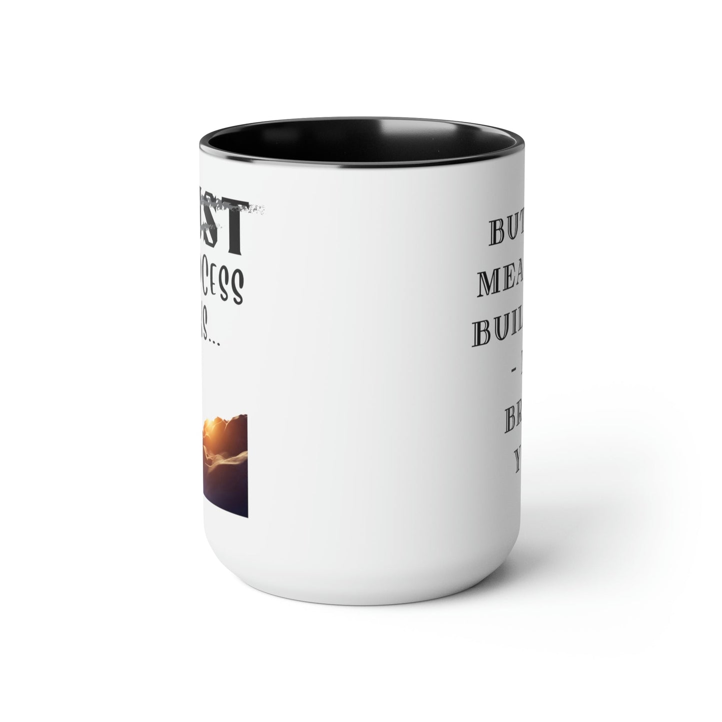 Two-Tone Coffee Mugs, Accent Mugs, Inspirational, Assorted Styles, 15oz