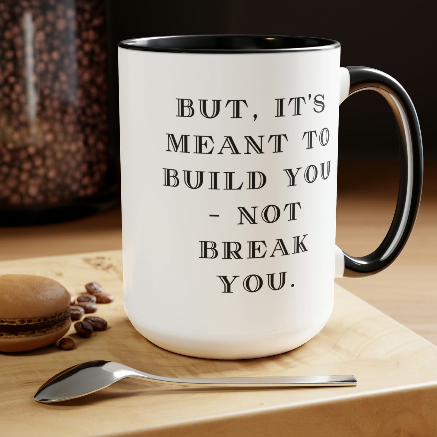 Two-Tone Coffee Mugs, Accent Mugs, Inspirational, Assorted Styles, 15oz