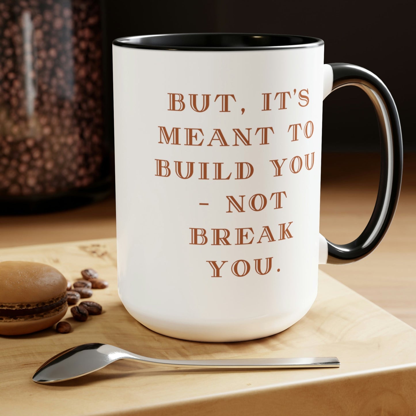 Two-Tone Coffee Mugs, Accent Mugs, Inspirational, Assorted Styles, 15oz